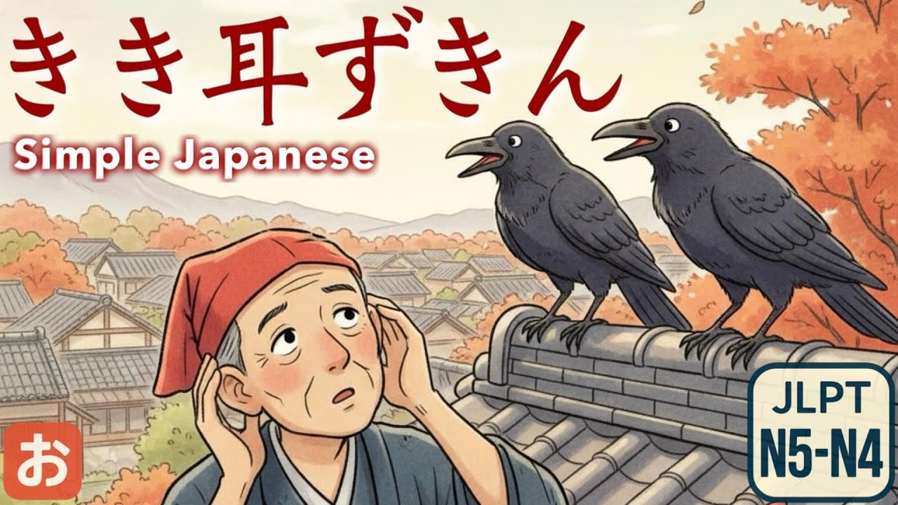 【Японская Народная Сказка】Кикимимизукин｜Simple Japanese (JLPT N5–N4)