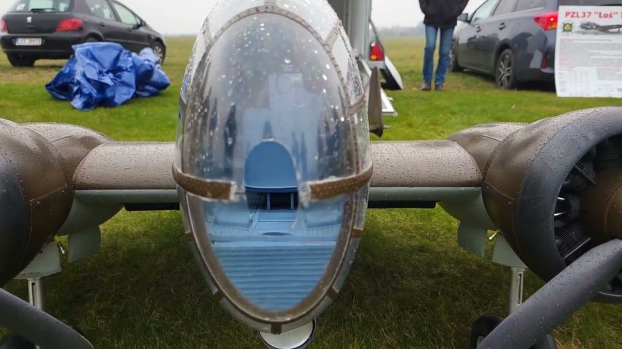 PZL. 37 Łoś Polish twin-engined medium bomber.  Model RC. #rcpilotgrzesiek