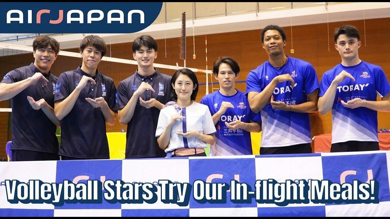 AirJapan × Volleyball Players | Tasting the Top 7 In-flight Meals + Thailand Travel Talk✨