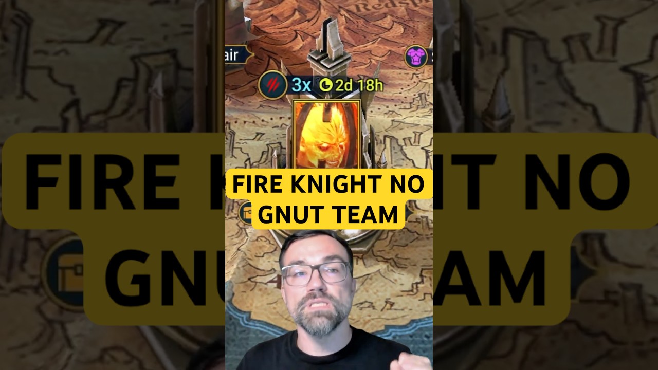 FIRE KNIGHT HARD 10 | No Gnut, No Marius Team #raidshadowlegends #raidrpg #raid