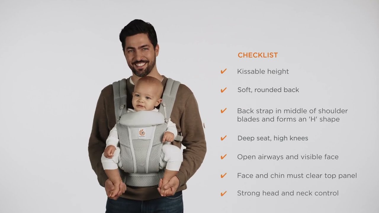 Ergobaby Omni Breeze Baby Carrier: Front Outward Facing Position