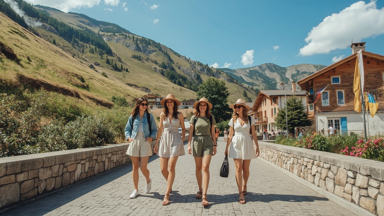 Step Into the Sky: Discover Pas de la Casa on Foot, Andorre, 4k