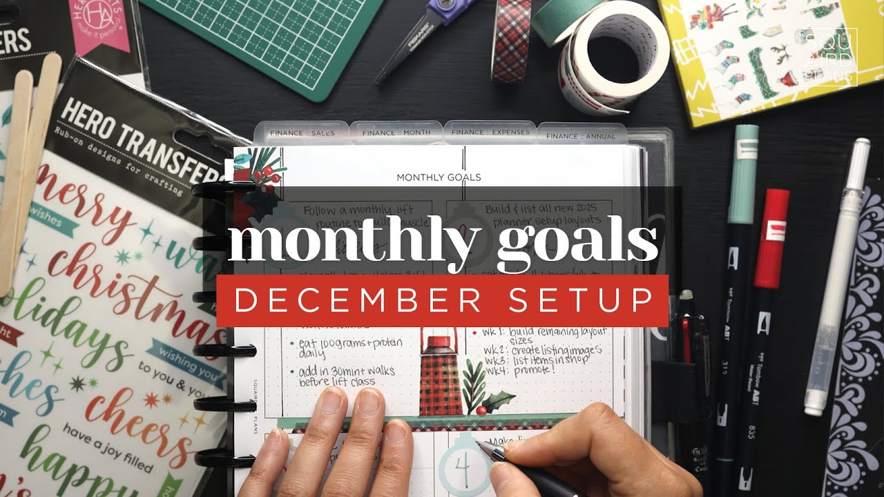 GOAL SETTING 2024 :: December Monthly Goals Setup for Productivity and Success