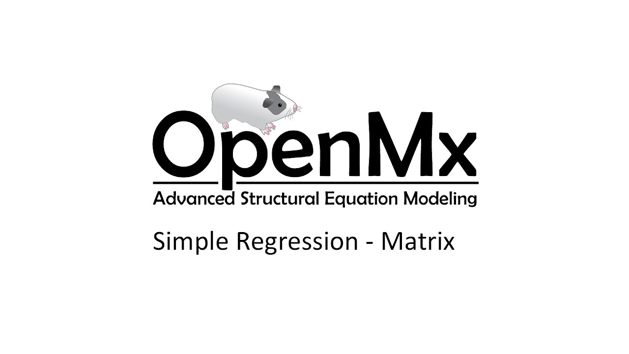 SEM Basics 01 - Matrix Specification - Simple Regression