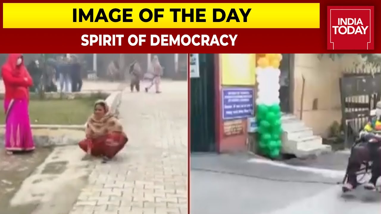 Spirit Of The Indian Voter Shown In First Phase Of U.P Polls | Image Of The Day