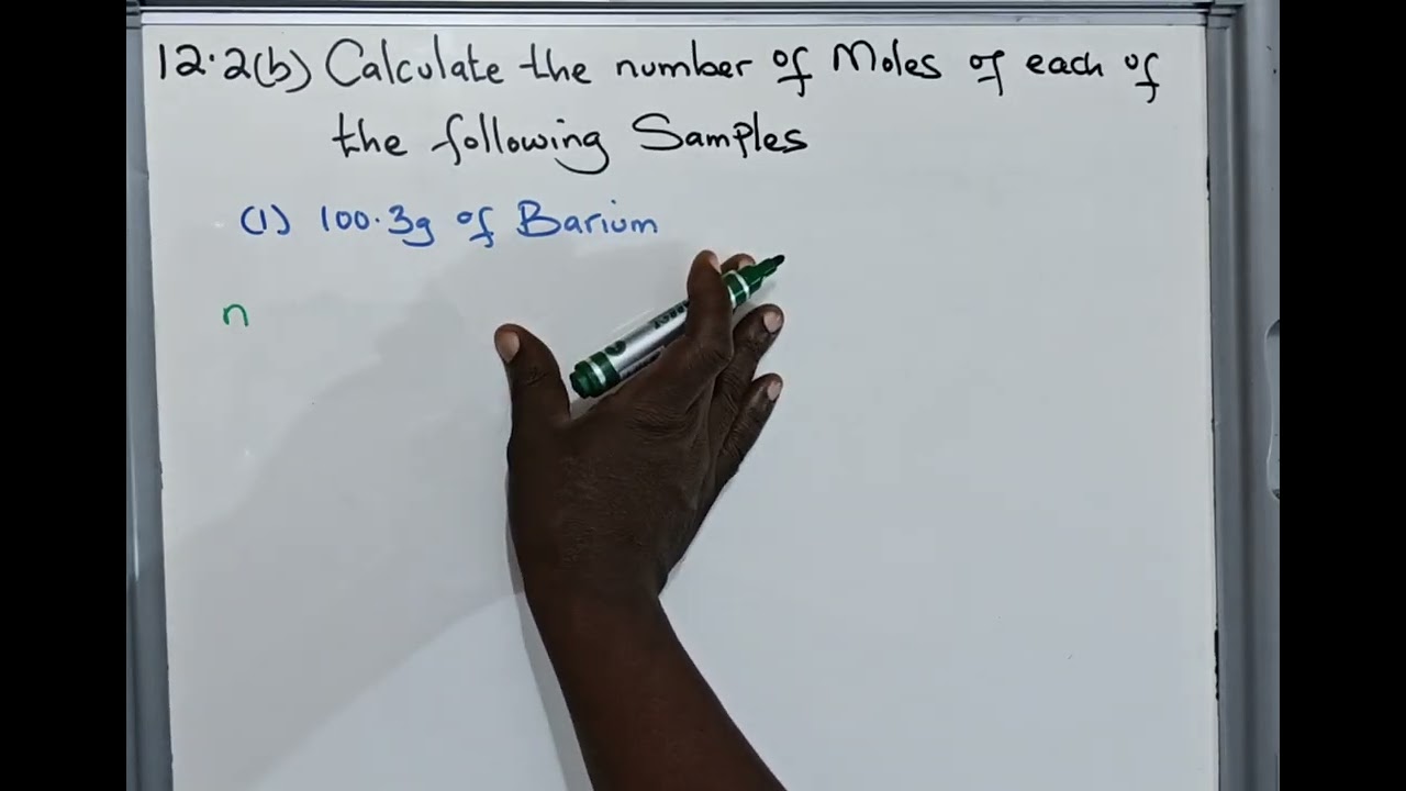 MOLAR MASS CALCULATION: Grade 10 