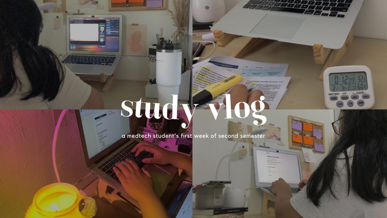 study vlog 📚 productive days, new sem prep, accomplishing tasks, stu*dying | jemimah joyce