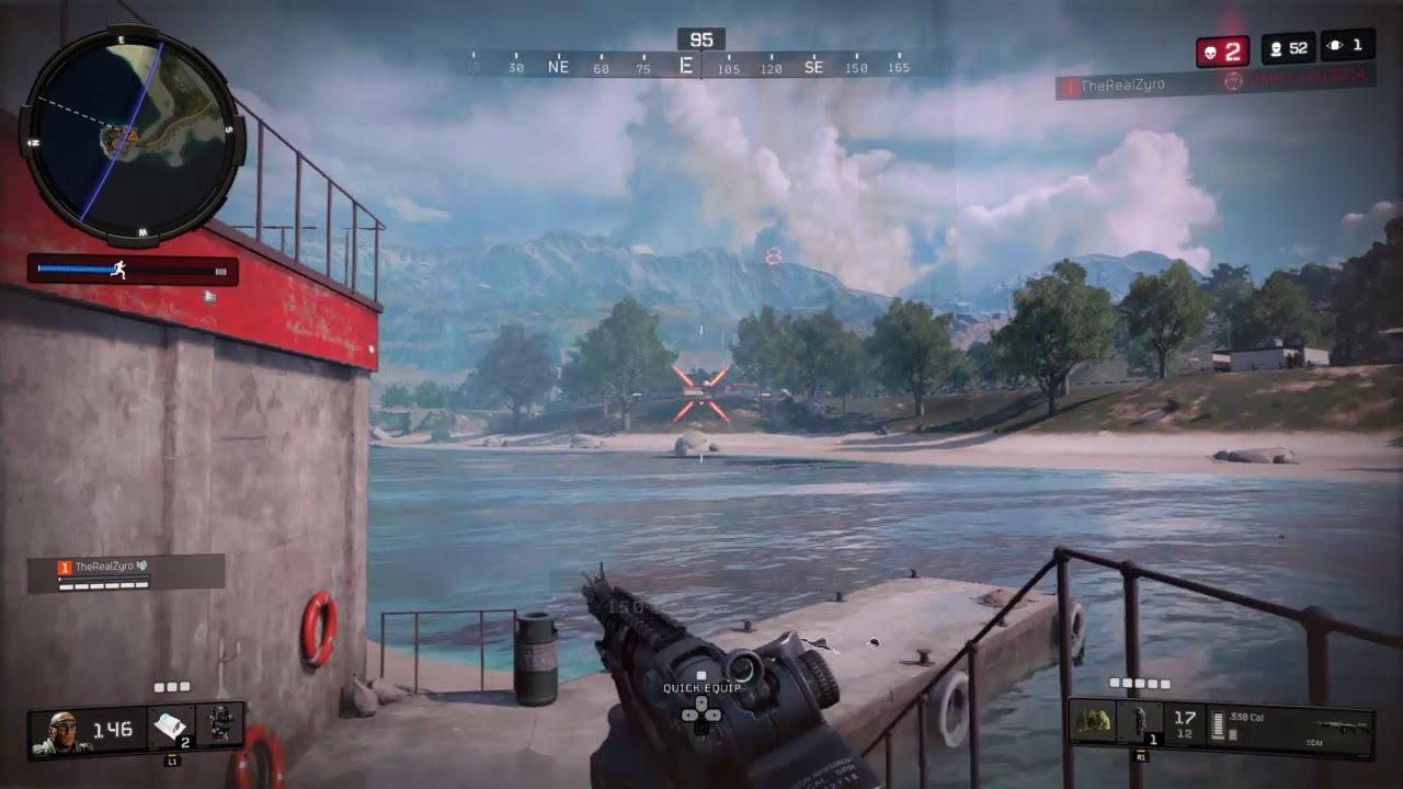 Insane iron sight shot in *Blackout* BO4