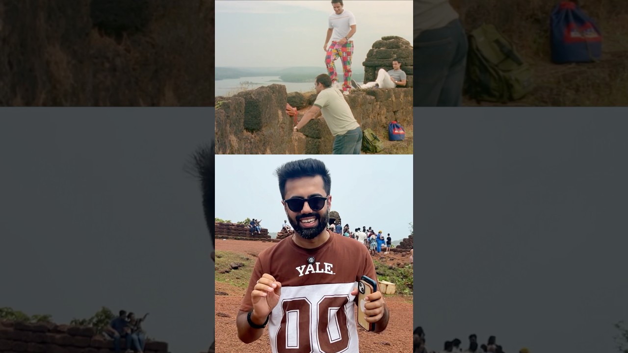 The Iconic Dil Chahta Hai Fort in Goa 😍 | Chapora Fort Goa #Goa