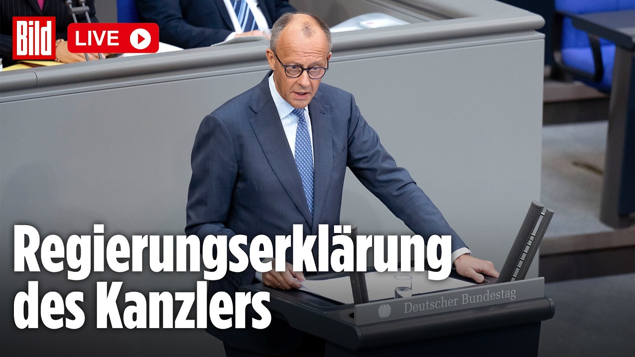 Regierungserkl&auml;rung mit Bundeskanzler Friedrich Merz &ndash; Live aus dem Deutschen Bundestag
