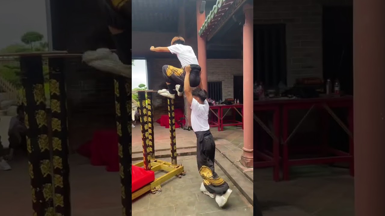 The practice of lion dance in Guangdong area, diligent study and hard work is the secret of success