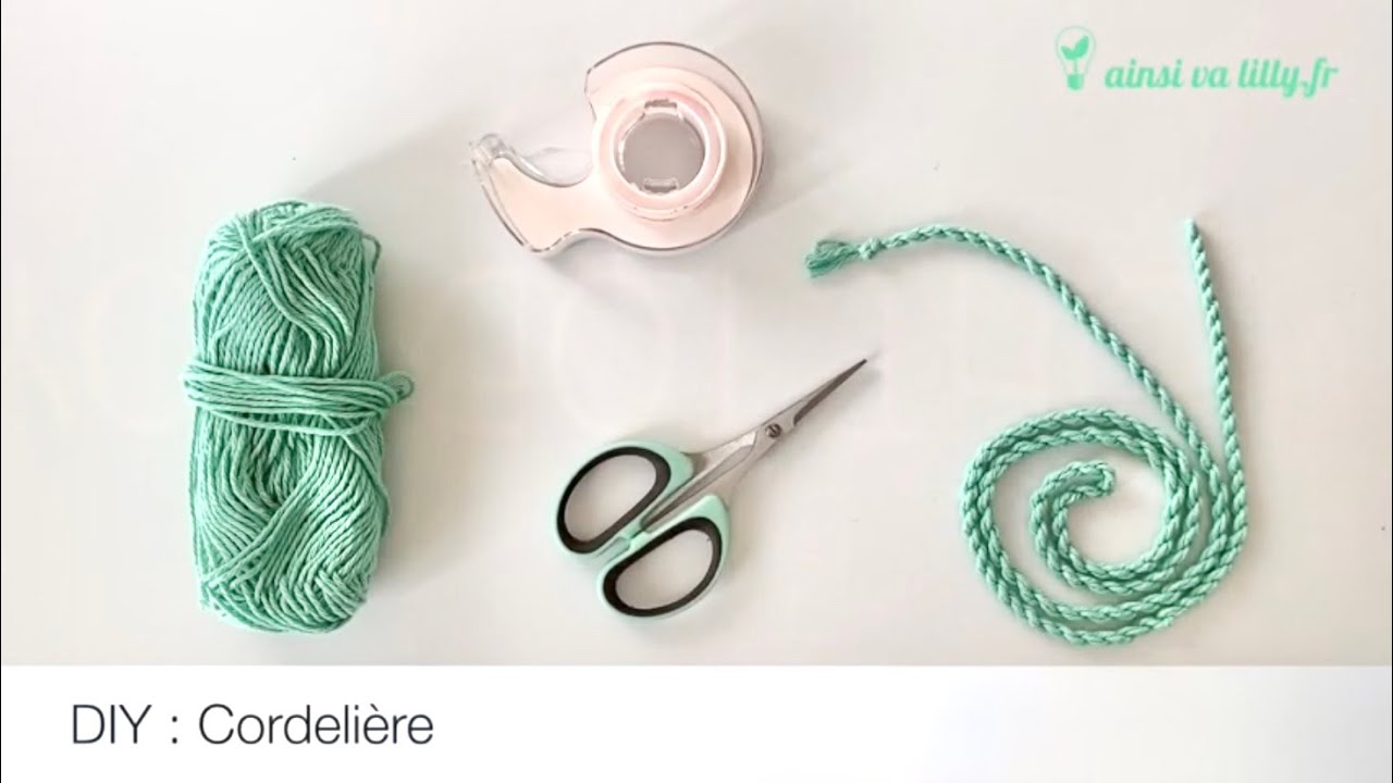 DIY: Comment réaliser une cordelette / cordelière facile