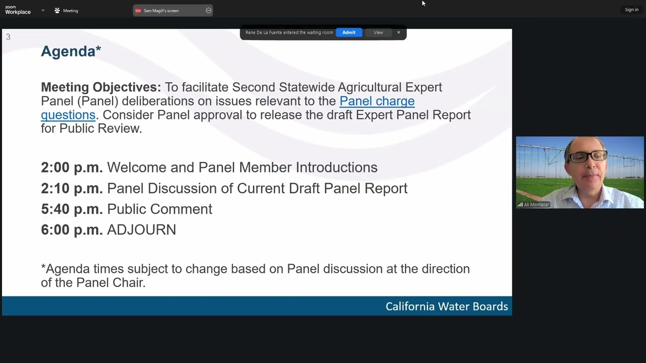 Second Statewide Ag Expert Panel Working Group Meeting #12 - March 11, 2026