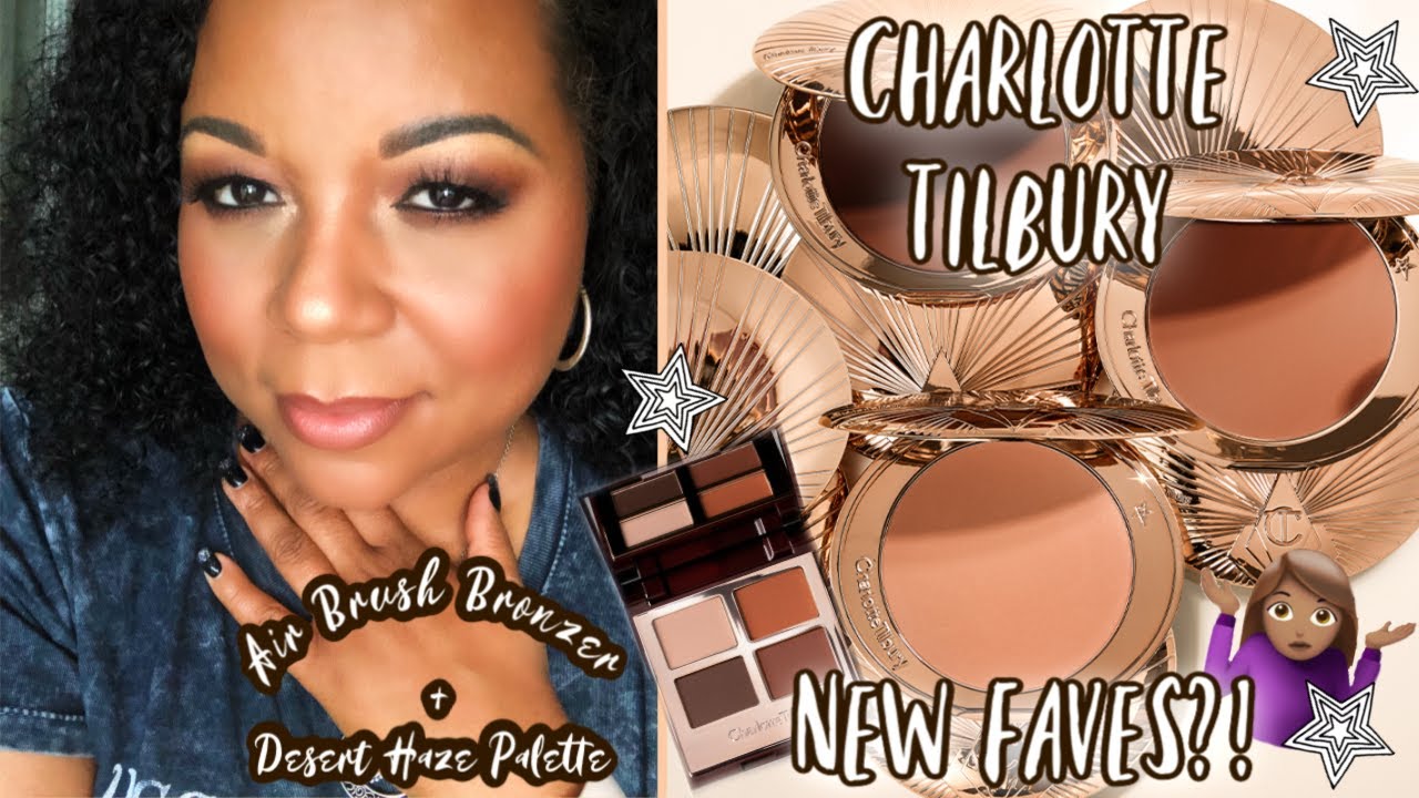 CHARLOTTE TILBURY Airbrush Bronzer in TAN + Desert Haze Luxury Palette REVIEW | NEW FAVES?!  🤷🏽‍♀️