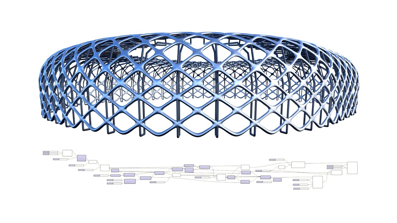 Stadium Base Form Overview Rhino and Grasshopper