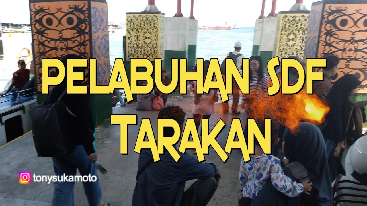 Aktifitas penumpang di Pelabuhan SDF Tarakan