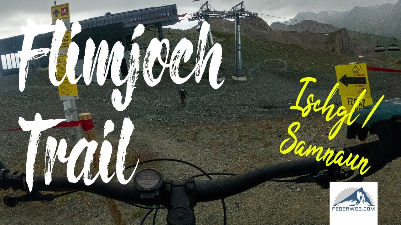 Flimjoch Trail in Ischgl - MTB riding in the rain ☔️ (Full Ride!)