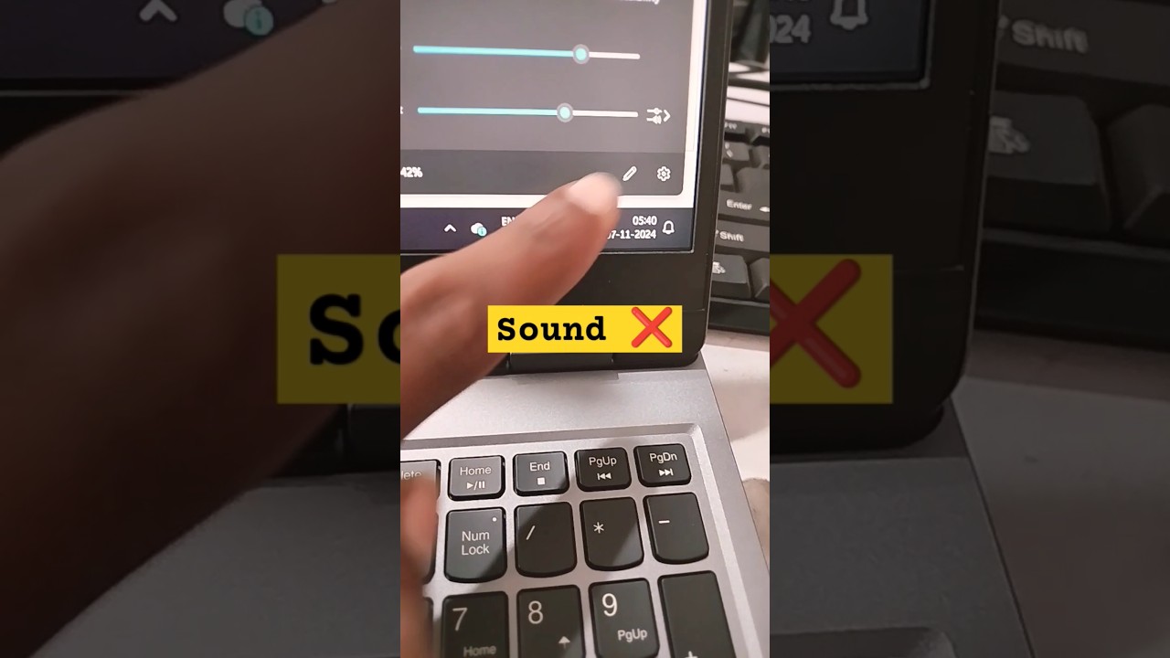 Lenovo 83DV Series Laptop Sound Audio Not Working Problem#macnitesh#2024short#keyboardtricks