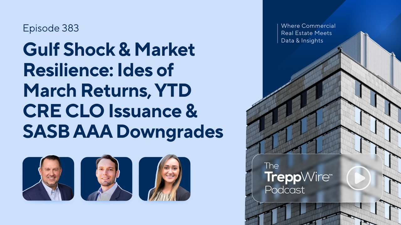 383. Gulf Shock & Market Resilience Ides of March, CRE CLO Issuance & SASB AAA Downgrades