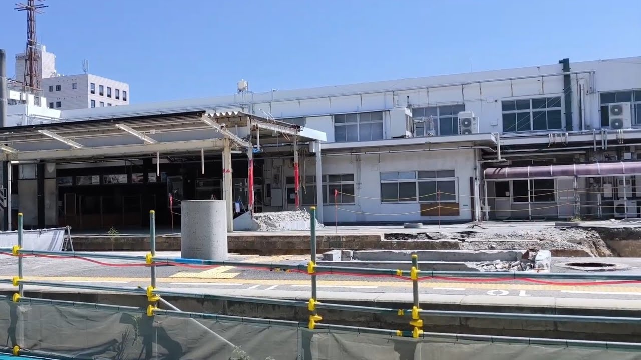 新JR松山駅周辺再開発状況 2025年(令和7年)8月下旬〜2025年(令和7年)9月上旬2