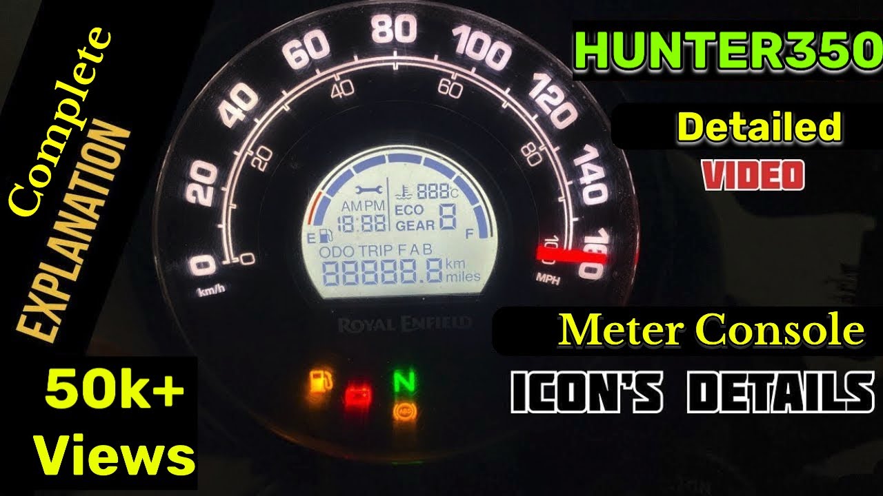 HUNTER 350 METER CONSOLE COMPLETE DETAILS | Instrument Cluster Detailed Review |
