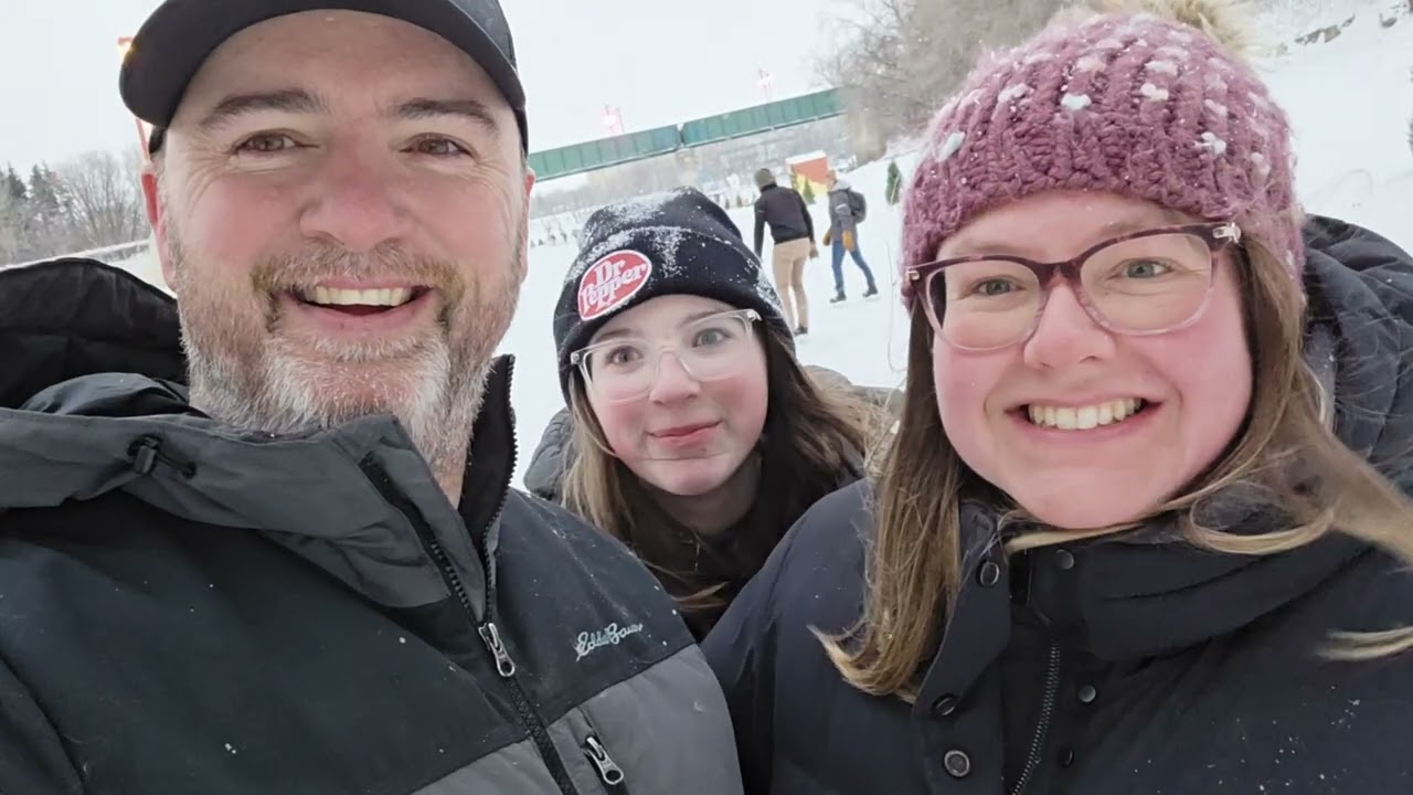 Skating at The Forks in Winnipeg!