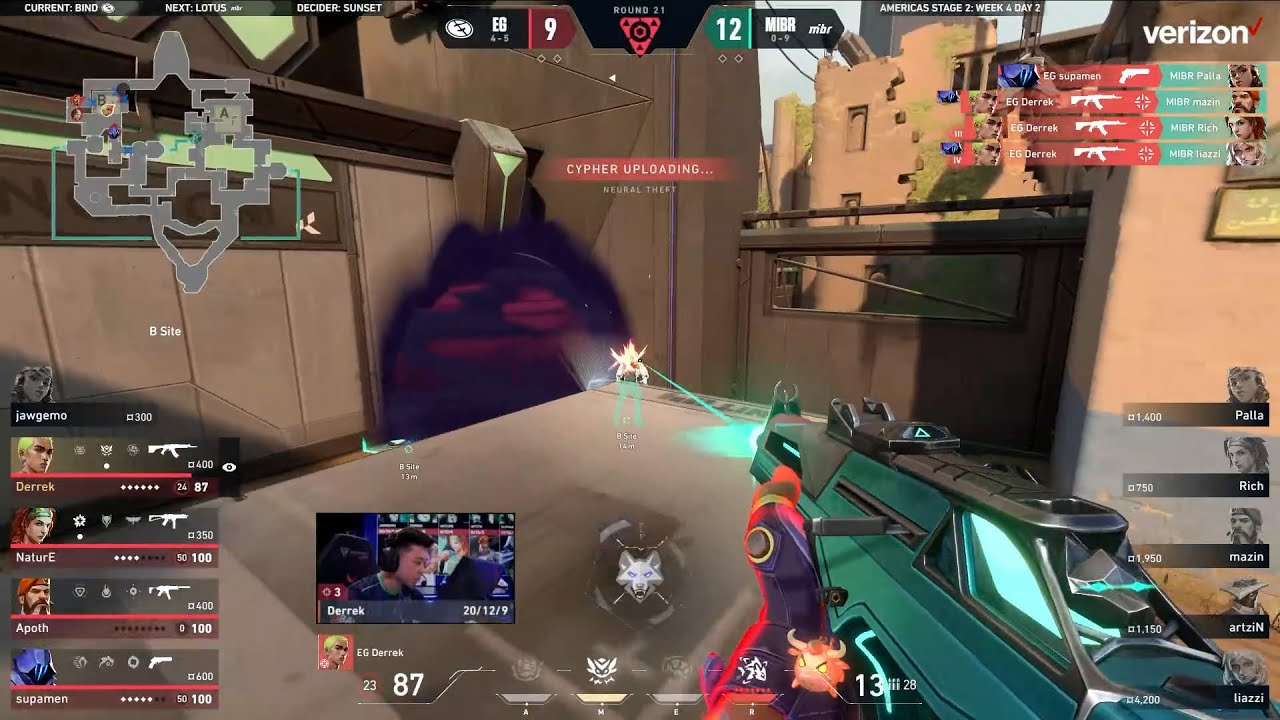 EG Derrek gets a clean 4K on Bind vs MIBR | VCT Americas 2024