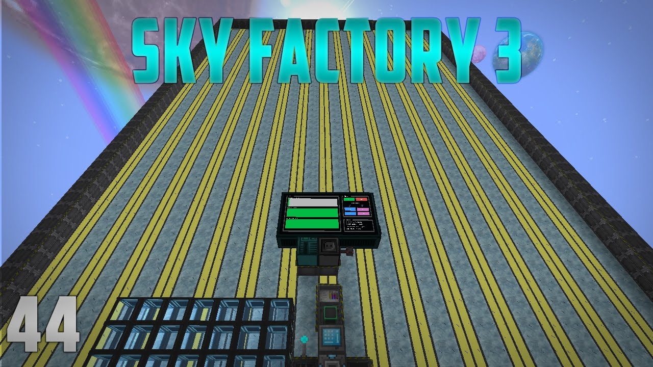 Sky Factory 3 EP44 Max Size Extreme Reactor + Open Computers.