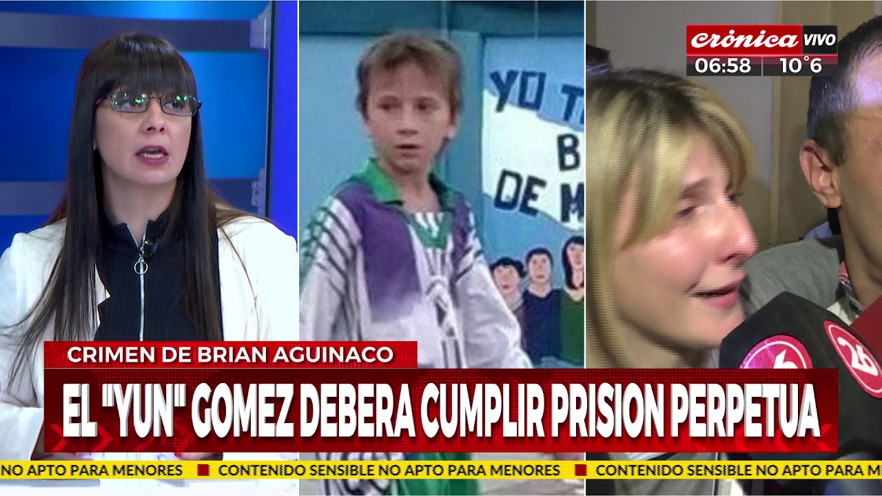 Perpetua para el único detenido por el crimen de Brian Aguinaco
