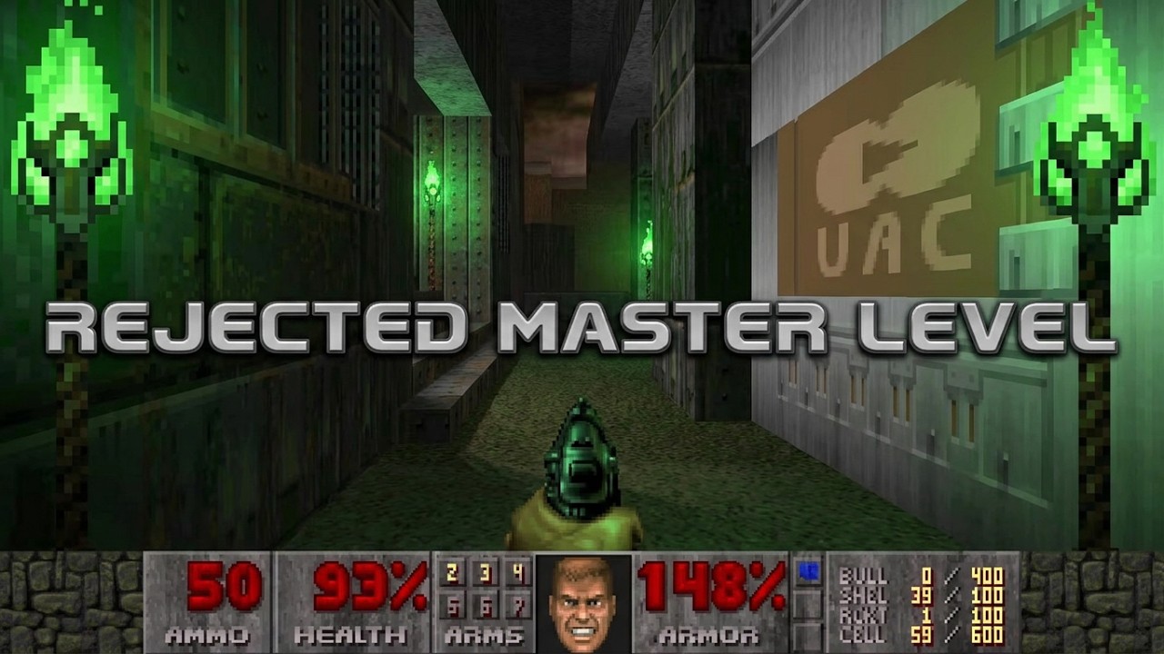 Rejected Master level for Doom 2, Innermost Dens, TWM01.wad Ultra Violence (100% kills and secrets)