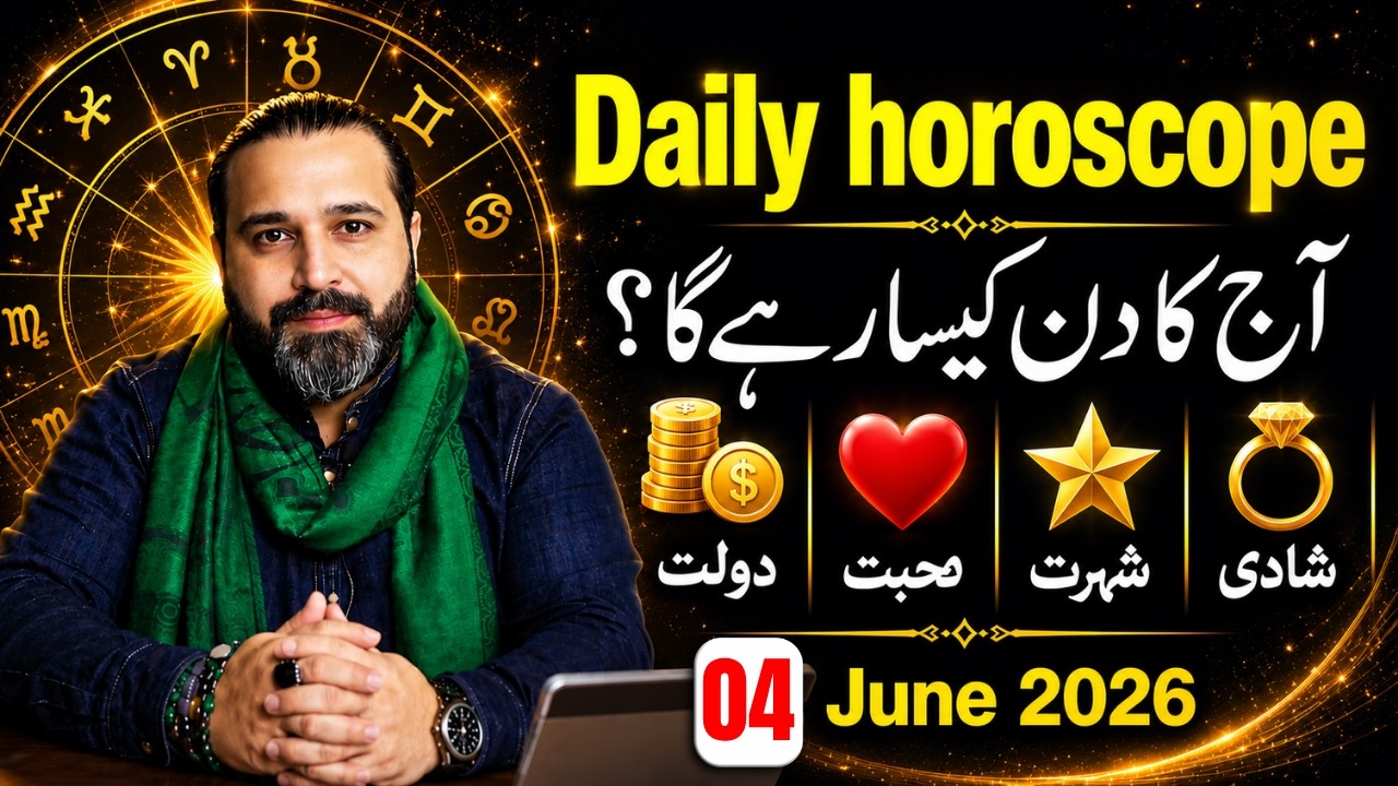 04 June 2026 | Aries To pisces | Daily Horoscope  | June  2026 | Zanjani TV