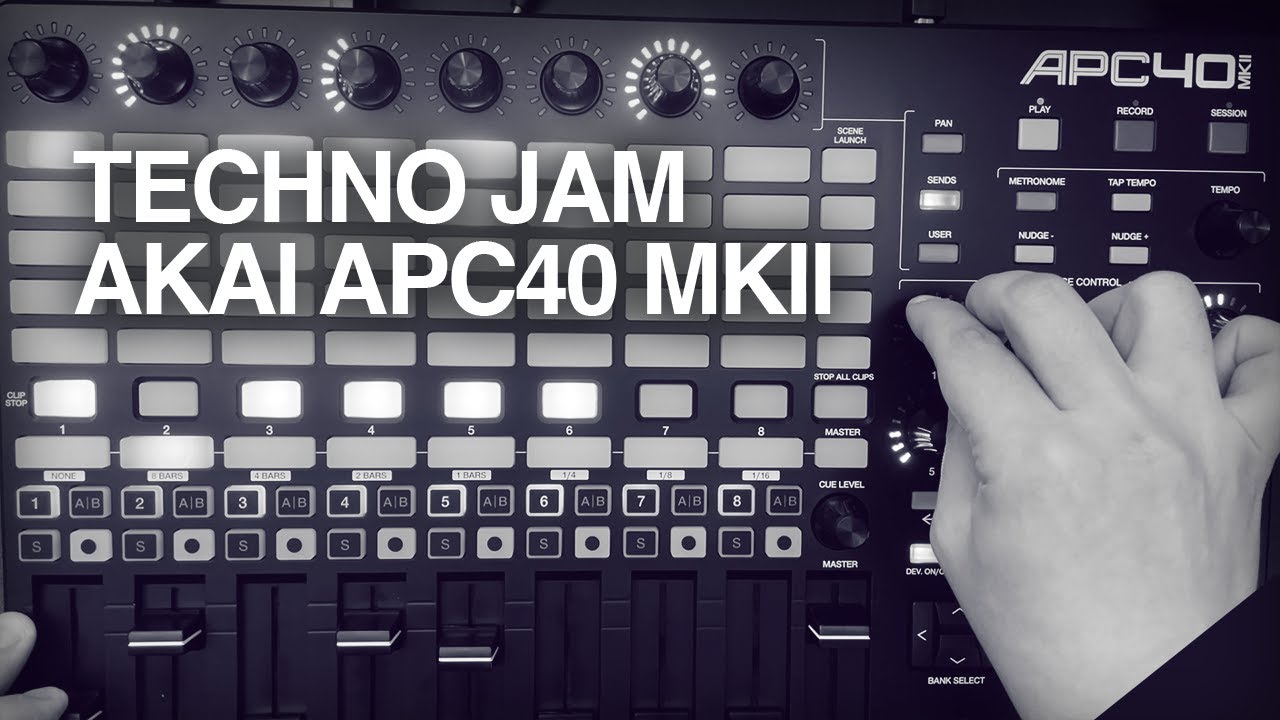 Akai APC40 MK2 First Techno Jam Ableton Live