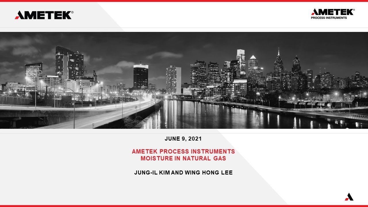 Webinar:  Moisture Measurement in Natural Gas