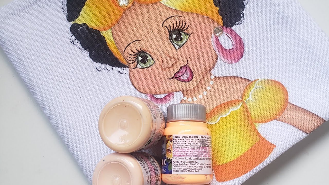 Como preparar misturinha de tintas,  para rostinho de boneca pintada.(misturinha da sandra)