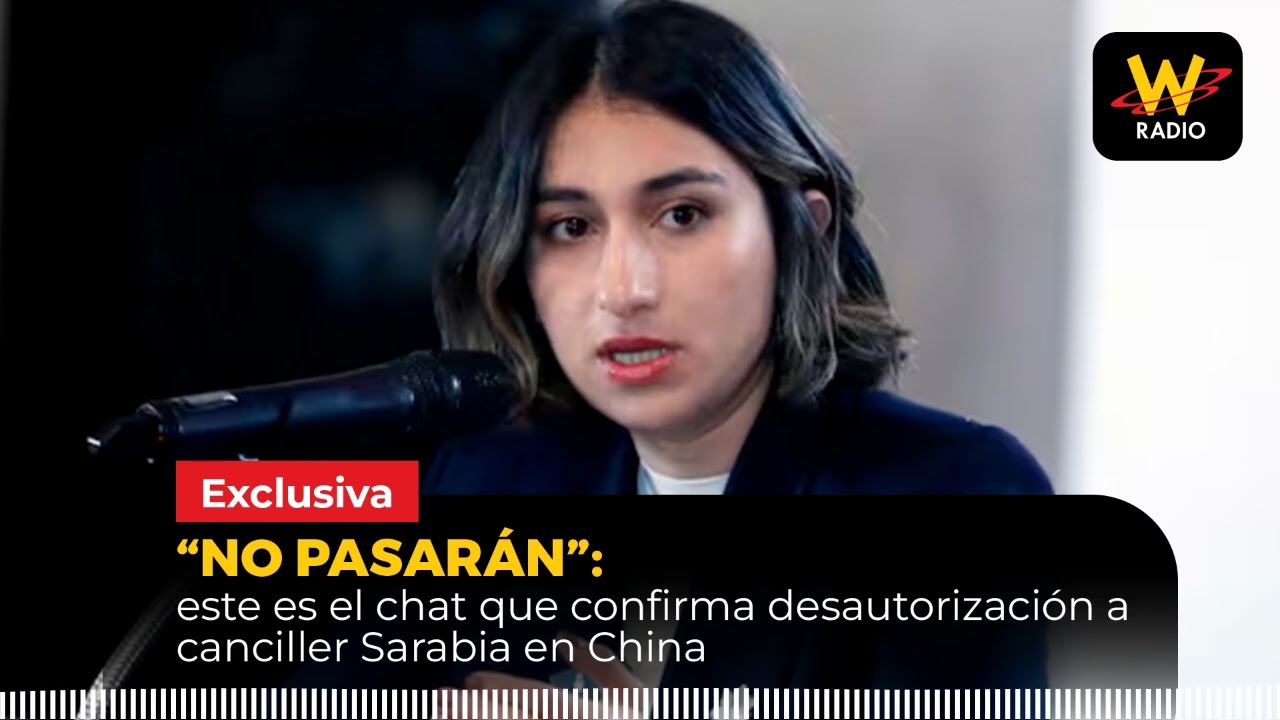 “NO PASARÁN”: este es el chat que confirma desautorización a canciller Sarabia en China