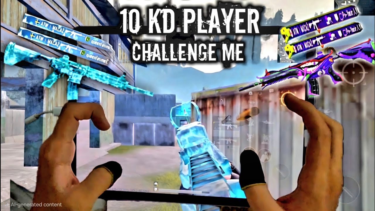 IPAD MINI 7 VS PRO TDM PLAYER - 1 VS 1 CHALLENGE | BEST 4 FINGERS CLAW HANDCAM WITH FULL GYRO