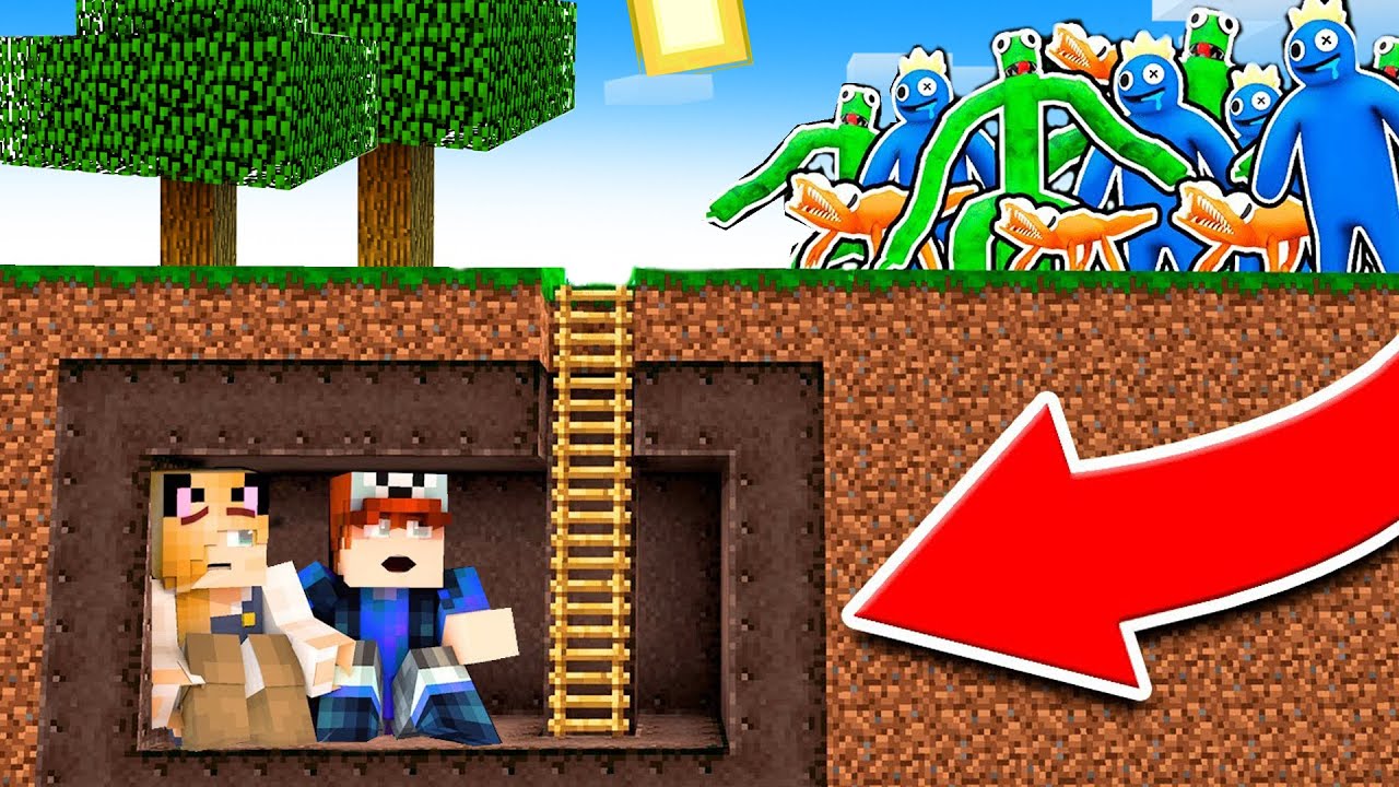 CHOWAMY SIĘ W TAJNEJ BAZIE PRZED RAINBOW FRIENDS W MINECRAFT! | Vito vs Bella