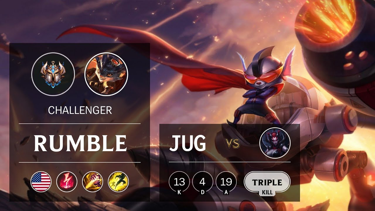 Rumble Jungle vs Elise - NA Challenger Patch 9.19