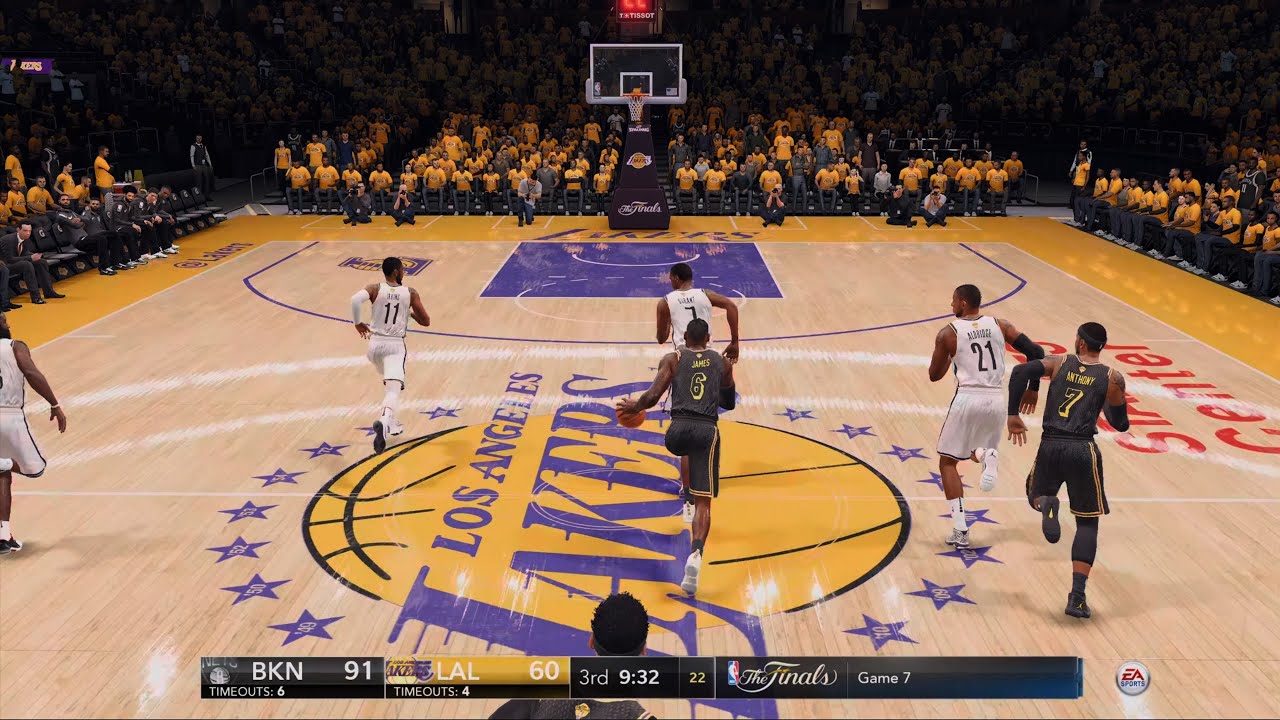 NBA LIVE 22 Rosters Nets vs Lakers PS5 4K 2nd Half