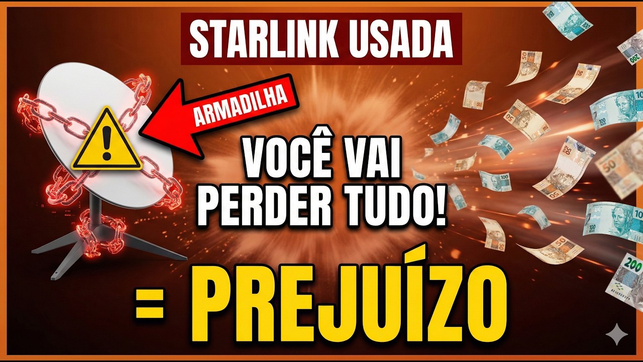 Cuidado ao Comprar Starlink Usada! Esse Problema Pode te Deixar no Prejuízo