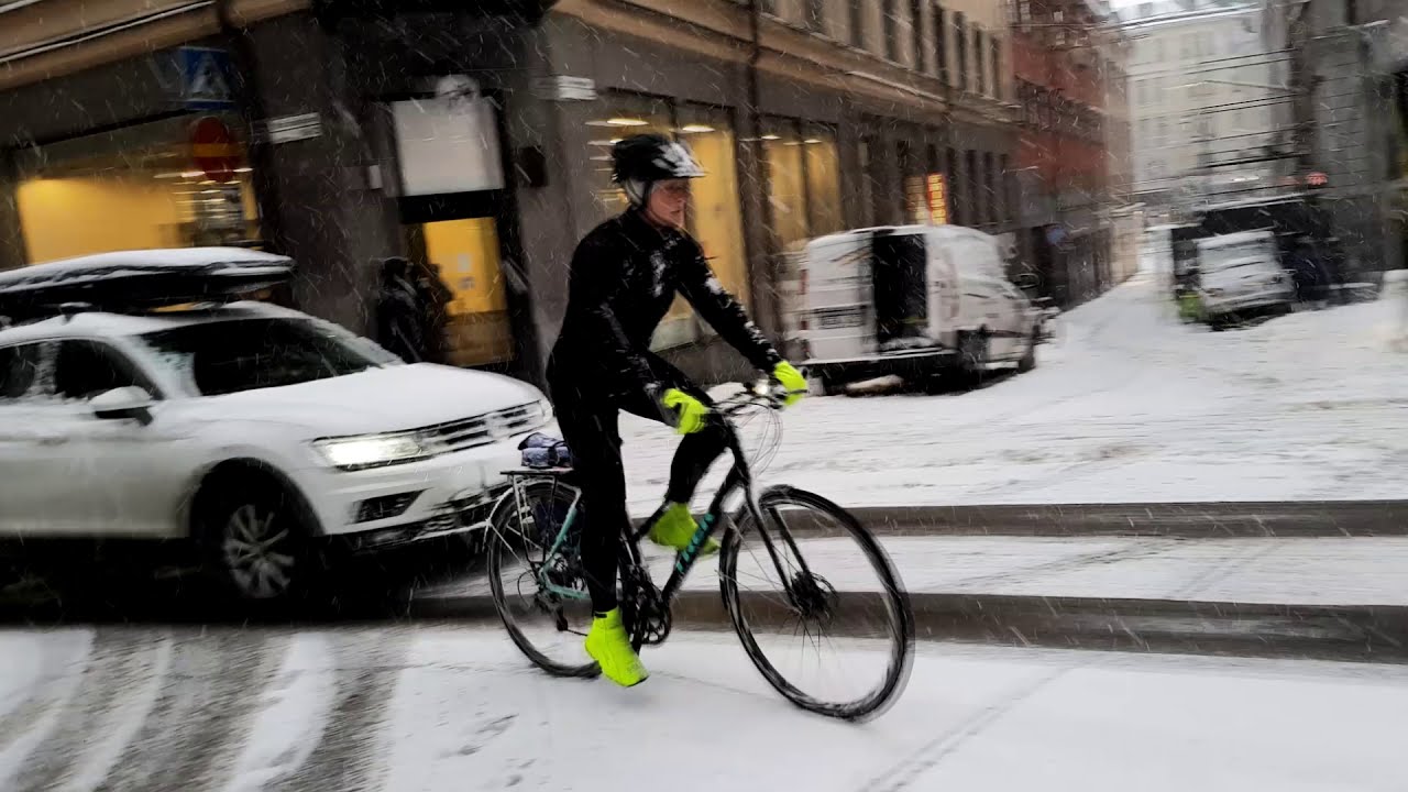 Ciclismo en invierno en Suecia