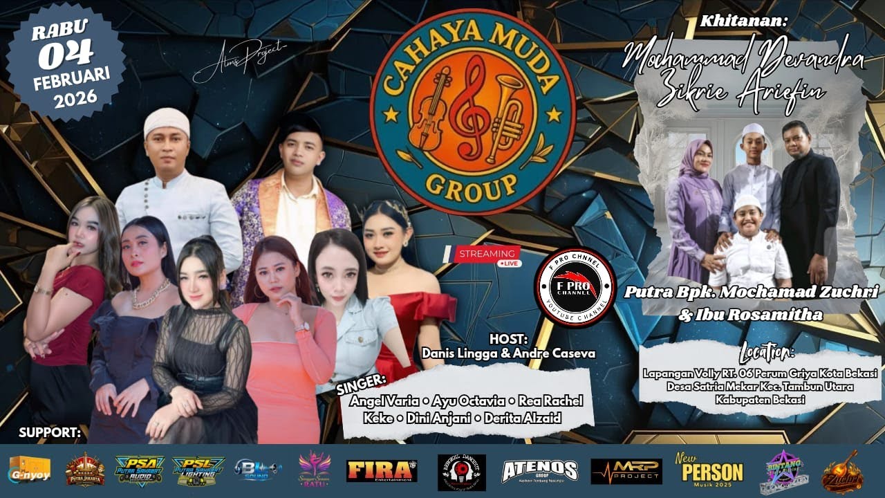 LIVE CAHAYA MUDA GROUP (MALAM)  - HAJAT BPK. MOCHAMAD ZUCHRI (ZUCHRI SONETA) & IBU. ROSAMITHA
