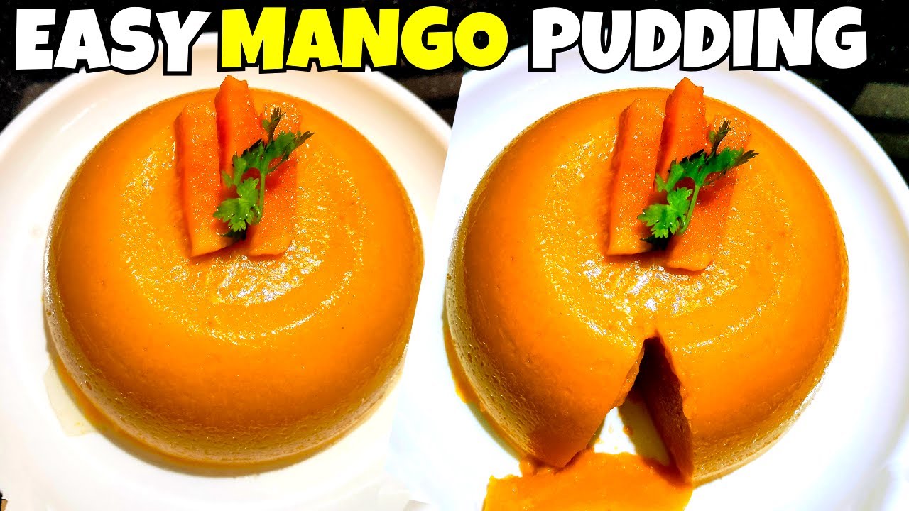 Easy Mango Pudding Recipe | Angel Wings