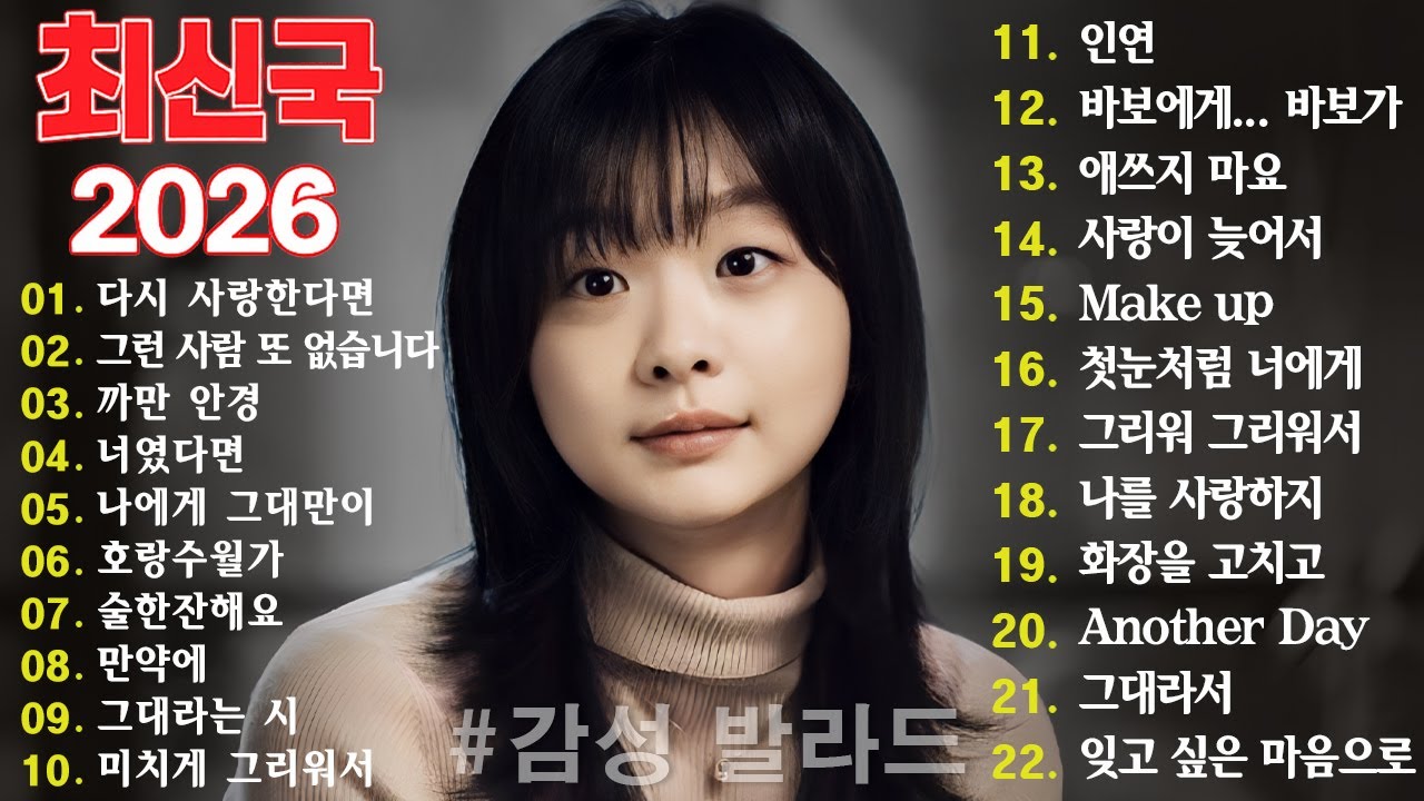 겨울밤 감성을 채워주는 잔잔한 발라드 TOP30 ❄️ 브라운아이즈, 성시경, 김범수, SG워너비, 허각