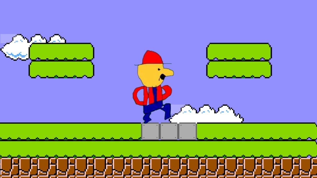 Supra Mayro Bross Recreated in Super Mario Bros. NES Game & Builder Gameplay