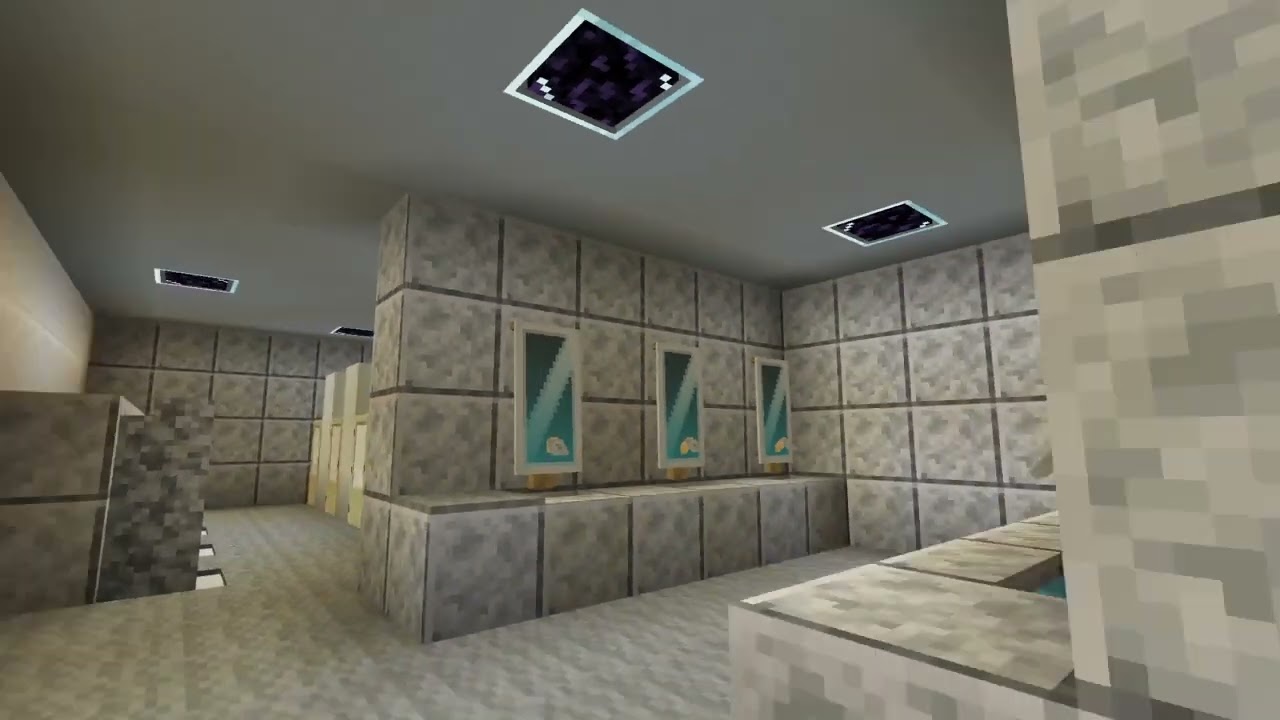 Inside the Twin Towers in Minecraft