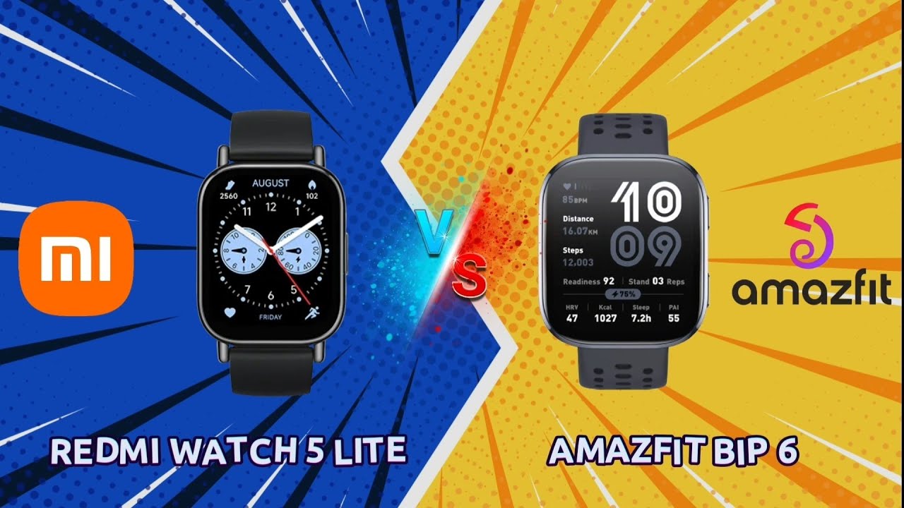 Redmi Watch 5 Lite vs Amazfit Bip 6: Full Specs Comparison!