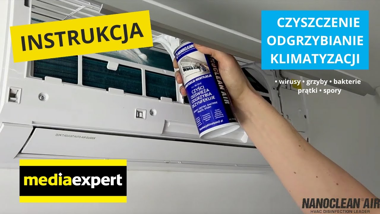 NANOCLEAN&reg; AIR Instrukcja czyszczenia i dezynfekcji klimatyzatora ściennego