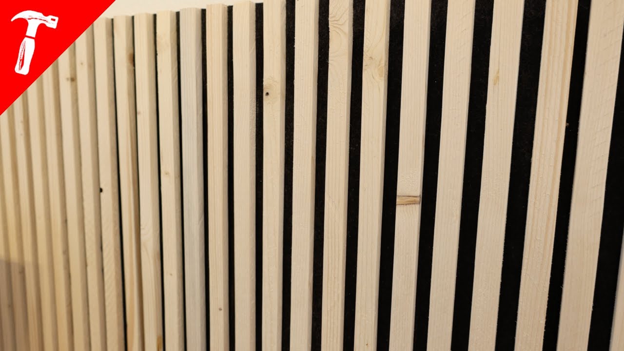 Low Budget DIY Lamellenwand / Slatwall / Akustikpaneele selber bauen - 30€ statt 100€