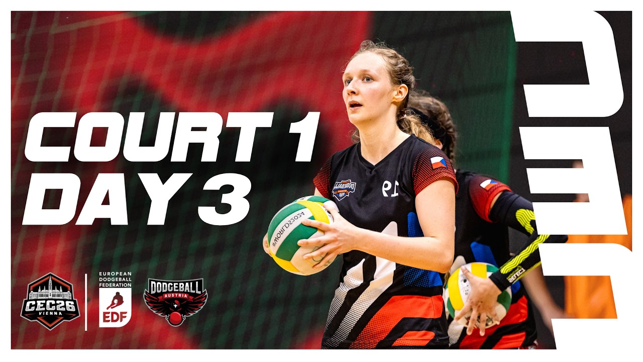 Dodgeball Central European Championships (CEC) 2026 - FINALS DAY COURT 1